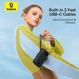 Powerbanka Baseus Qpow2 20000mAh, 30W, s kabelem USB-C černá