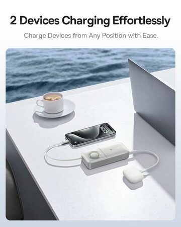 Powerbanka Baseus OS Free2Pull 10000mAh, 30W, s kabelem USB-C šedá