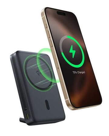 Powerbanka Baseus Nomos Qi2 10000mAh, 45W, s kabelem USB-C černá