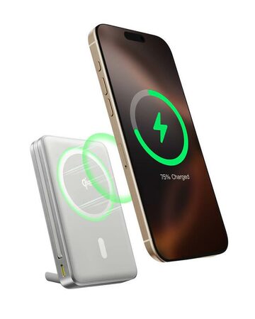 Powerbanka Baseus Nomos Qi2 10000mAh, 45W, s kabelem USB-C šedá