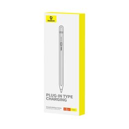 Stylus Baseus Smooth Writing 2 s kabelovým nabíjením lightning bílý