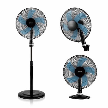 Stojanový, stolní a nástěnný ventilátor 3v1, SOGO SS-21265