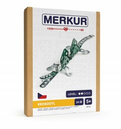 Stavebnice MERKUR Krokodýl mini 34ks v krabici 13x18,5x3cm
