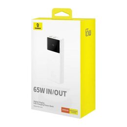 Power banka Baseus Star-Lord 20000 mAh 65W 2x USB-A/micro USB/USB-C bílá