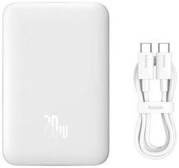 Bezdrátová powerbanka Baseus Magnetic Mini Air 10000mAh, 20W bílá
