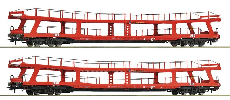 Roco Sada 2 ks vagónů na přepravu automobilů ÖBB - 6600105