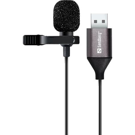 Streamer USB microphone w/clip SANDBERG