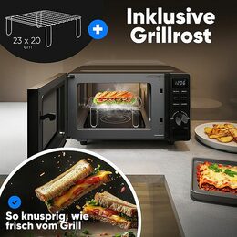 ProfiCook MWG 1278 mikrovlná trouba s grilem 20 L,skokeram.