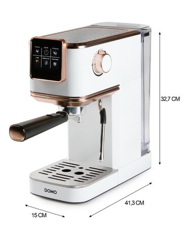 Espresso kávovar 3v1 - pákový, na pody i na kapsle - DOMO DO746K, 1 350 W, 20 Ba