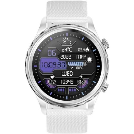 Queen HR + silver smart watch CARNEO