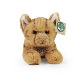 Rappa Plyšová kočka ležící hnědá 20 cm ECO-FRIENDLY