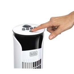 Ventilátor Black+Decker, BXEFT47E, sloupový, 3 rychlosti, časovač, 45 W