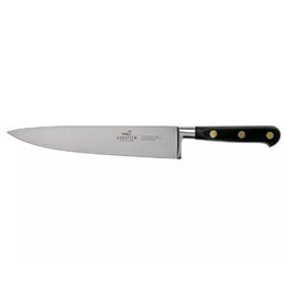 Kuchyňský nůž Lion Sabatier, 711480 Ideal Laiton, Chef nůž, čepel 20 cm z
nerezové oceli, POM rukojeť, plně kovaný, mosazné nýty