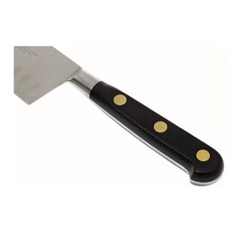 Kuchyňský nůž Lion Sabatier, 714780 Idéal Laiton, Santoku nůž, čepel 18 cm z
nerezové oceli, POM rukojeť, plně kovaný, mosazné nýty