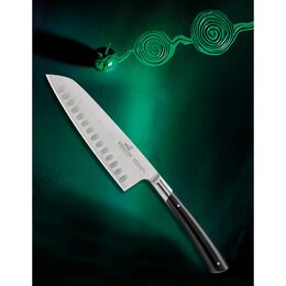 Kuchyňský nůž Lion Sabatier, 807880 Edonist Jais, Santoku nůž, čepel 18 cm z
nerezové oceli, ABS rukojeť, plně kovaný