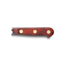 Kuchyňský nůž Lion Sabatier, 813384 Idéal Saveur, nůž na chléba, čepel 20 cm z
nerezové oceli, rukojeť pakka dřevo, plně kovaný, mosazné ný