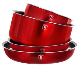 Sada nádobí Berlingerhaus s odnímatelnou rukojetí 9 ks Burgundy Metallic Line