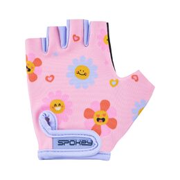 Spokey PLAY FLOWER Dětské rukavice na kolo, inline, skate, vel. XS