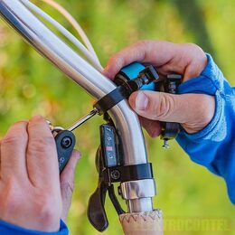 Zvonek na kolo Forever Outdoor modrý