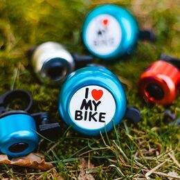 Zvonek na kolo (I love my bike) Forever Outdoor černý