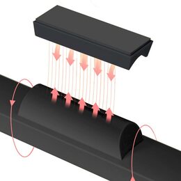 Magnetická LED lampa XO YH08A 1200mAh černá
