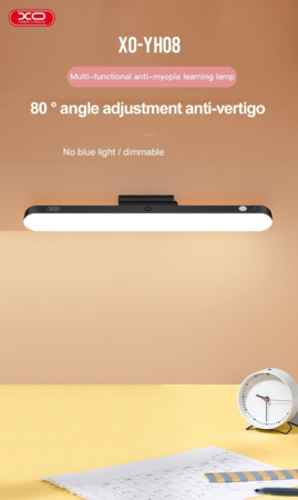 Magnetická LED lampa XO YH08A 1200mAh černá