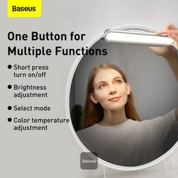 Nabíjecí magnetická stolní LED lampa Baseus Pro s plynulým stmíváním bílá