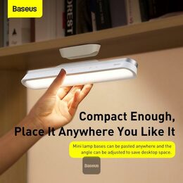 Nabíjecí magnetická stolní LED lampa Baseus Pro s plynulým stmíváním bílá