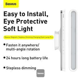 Nabíjecí magnetická stolní LED lampa Baseus Pro s plynulým stmíváním bílá