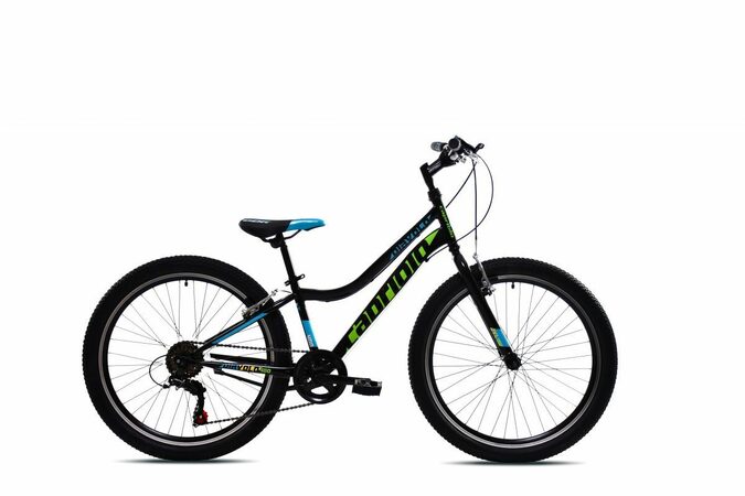 Horské jízdní kolo Capriolo DIAVOLO 400  24"/13" černo-zelená