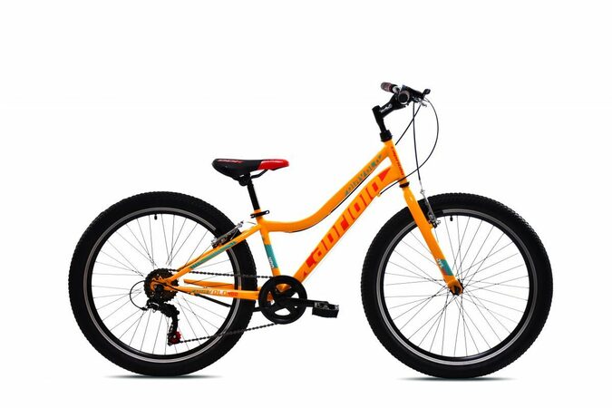 Horské jízdní kolo Capriolo DIAVOLO 400  24"/13" žluto-červený