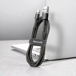 Datový kabel Baseus Cafule USB-C 3m 2A šedo-černý