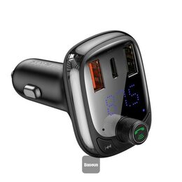 Bluetooth FM Transmiter Baseus S13 T-shaped černý