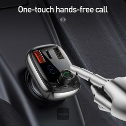 Bluetooth FM Transmiter Baseus S13 T-shaped černý