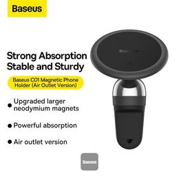 Magnetický držák Baseus C01 s upevněním do ventilační mřížky černý