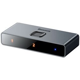 HDMI rozbočovač Baseus Matrix HDMI Splitter 2v1/1v2 šedý