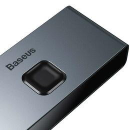 HDMI rozbočovač Baseus Matrix HDMI Splitter 2v1/1v2 šedý