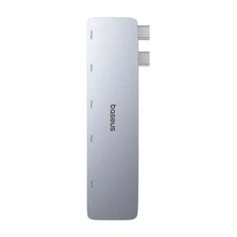 Dokovací stanice 6v1 Baseus Ultra Joy 1xUSB-C, 3xUSB, SD/microSD slot šedá