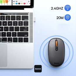 Bezdrátová myš Baseus F01B Tri-mode šedá