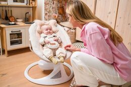 Elektrické houpátko MoMi PEARL šedé