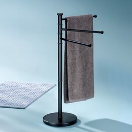KELA Držák na ručníky Swing lakovaná nerez, černý 85,5 x 28,5 KL-18976
