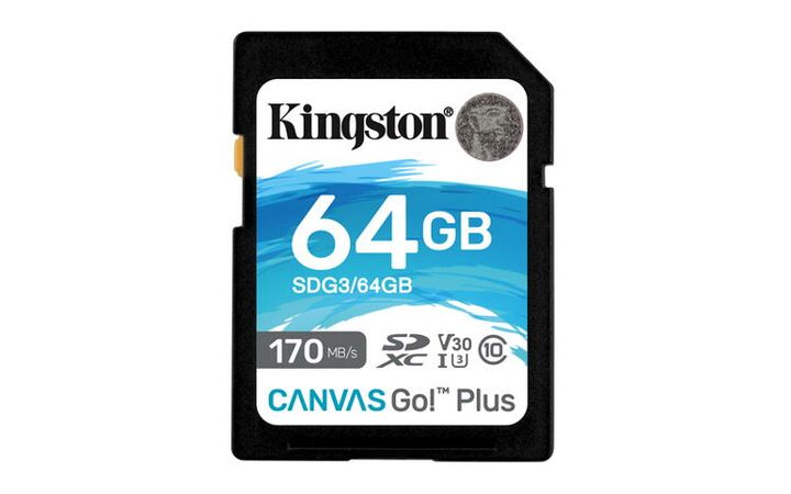 KINGSTON 64GB SDXC Canvas Go Plus Gen4 200MB/s C10 UHS-I U3 V30