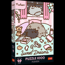 Puzzle Premium Plus: Pusheen 1000 dílků 48x68,3cm v krabici 27x40x6cm