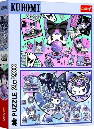 Puzzle 2v1 Neplechy s Kuromi 2x200 dílků 41x27,5cm v krabici 26x34x4,5cm