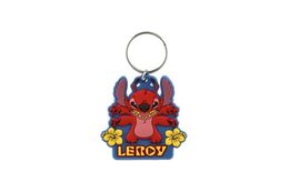 Přívěsek na klíče/Klíčenka Lilo & Stitch gumový červený 9cm v sáčku
