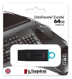 Flash disk Kingston DataTraveler Exodia 64GB USB3.2 Gen 1