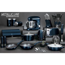 BERLINGERHAUS Kuchyňské náčiní ve stojanu sada 7 ks Aquamarine Metallic Line BH-6245
