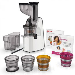 Odšťavňovač Imetec, 7862, dvojitý vstup, sorbet příslušenství, kosmetický filtr,
reverzní funkce, BPA, 300 W