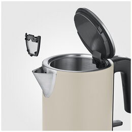 Rychlovarná konvice Severin, WK 9577, kapacita 1 L, otočná o 360°, bez BPA,
nerezová ocel, automatické vypnutí, 2400 W