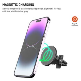 Držák s QI nabíjením MagRound 15W FIXED